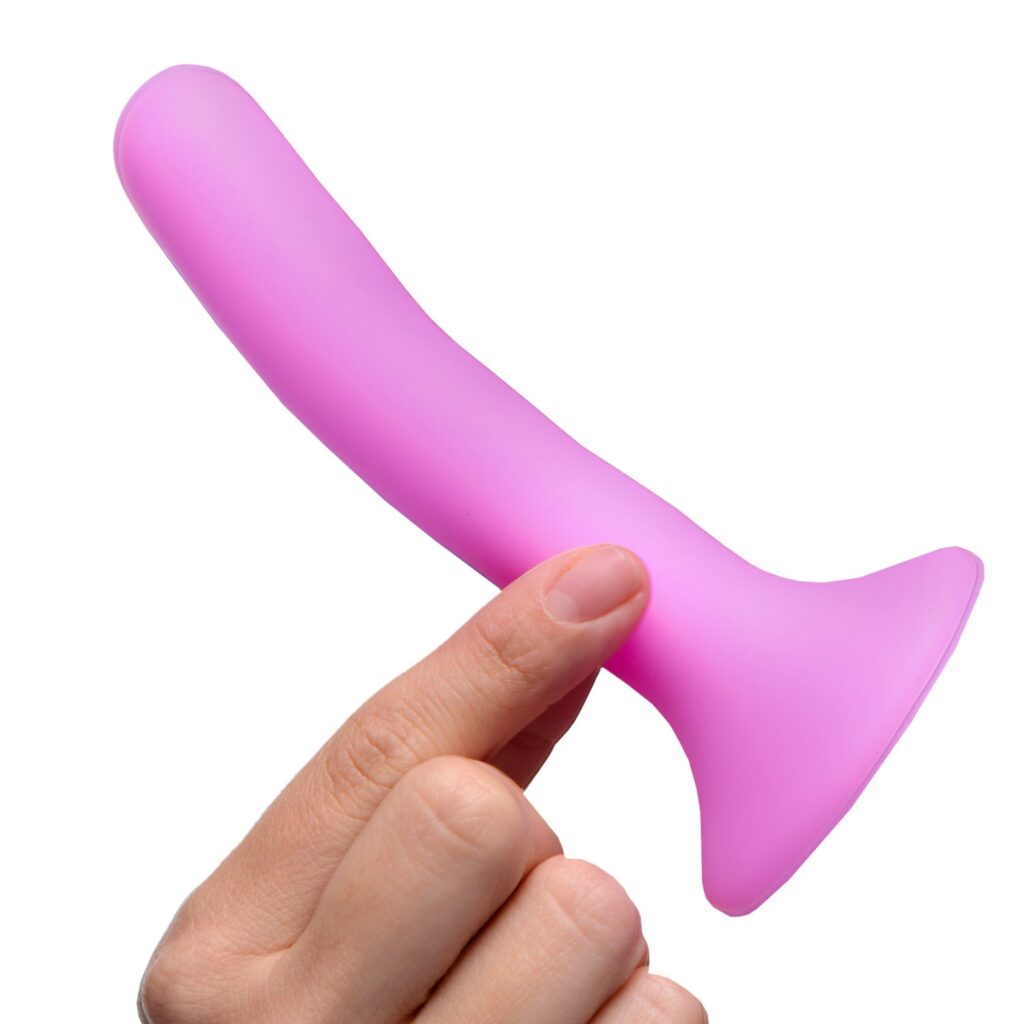 Pink Silicone Strap-On Dildo – Small