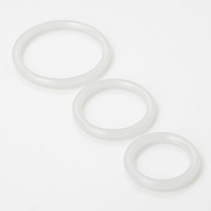 Trinity Silicone Cock Rings Clear