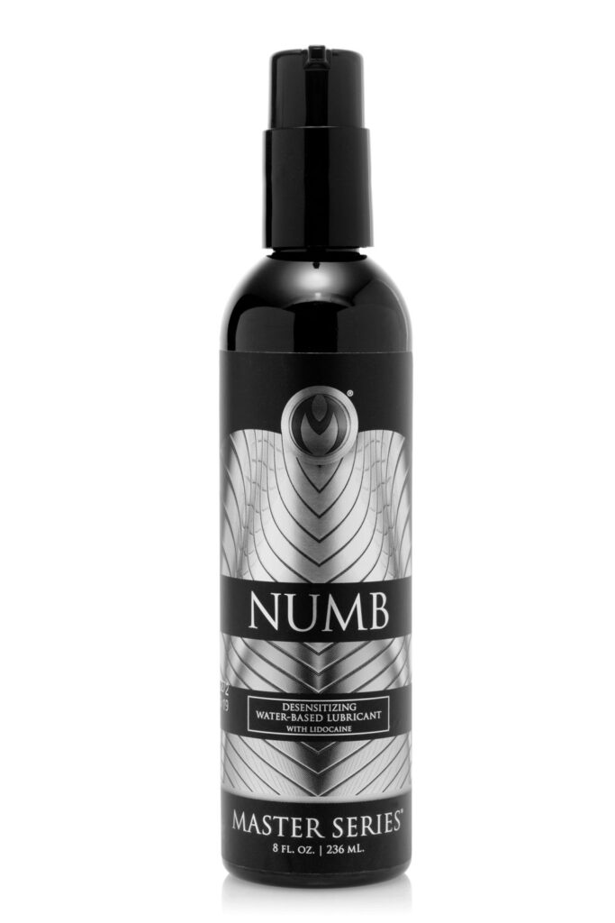 Numb Desensitizing Water Based Lubricant with Lidocaine – 8 oz