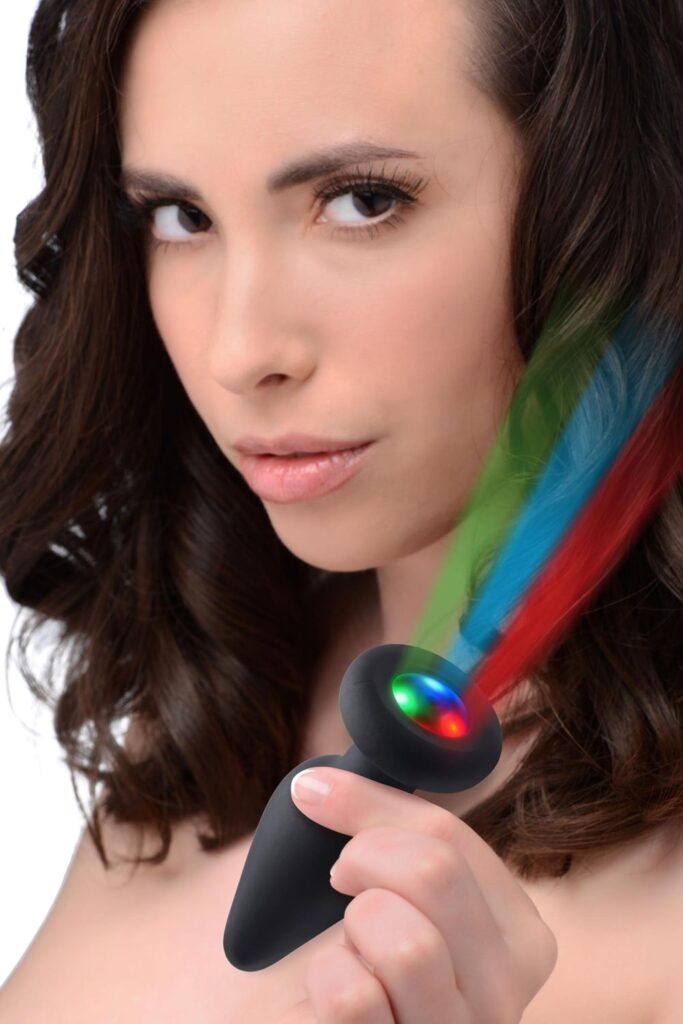 Light Up Silicone Anal Plug – Medium