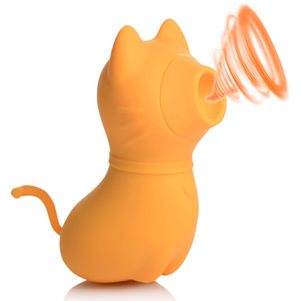 Sucky Kitty Silicone Clitoral Stimulator – Orange