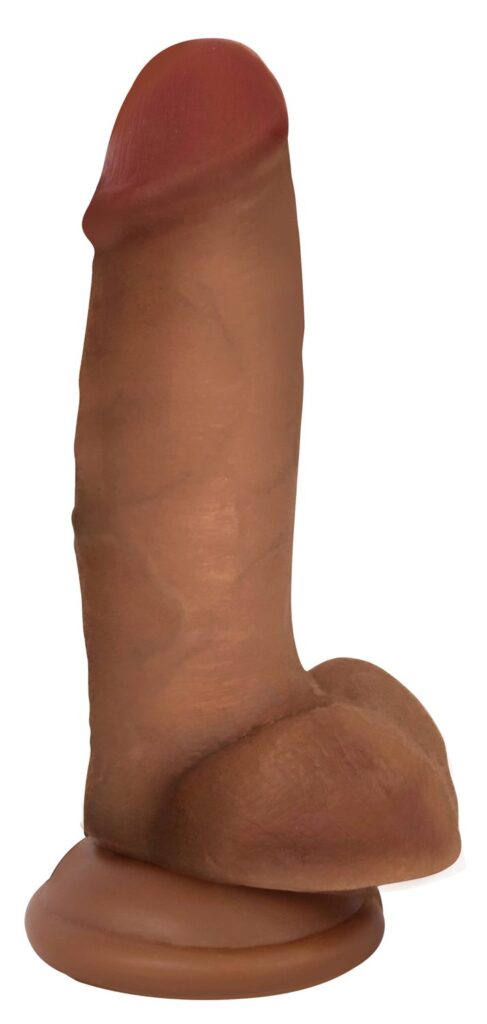 Medium Suction Cup Dildo with Balls – 7 Inch