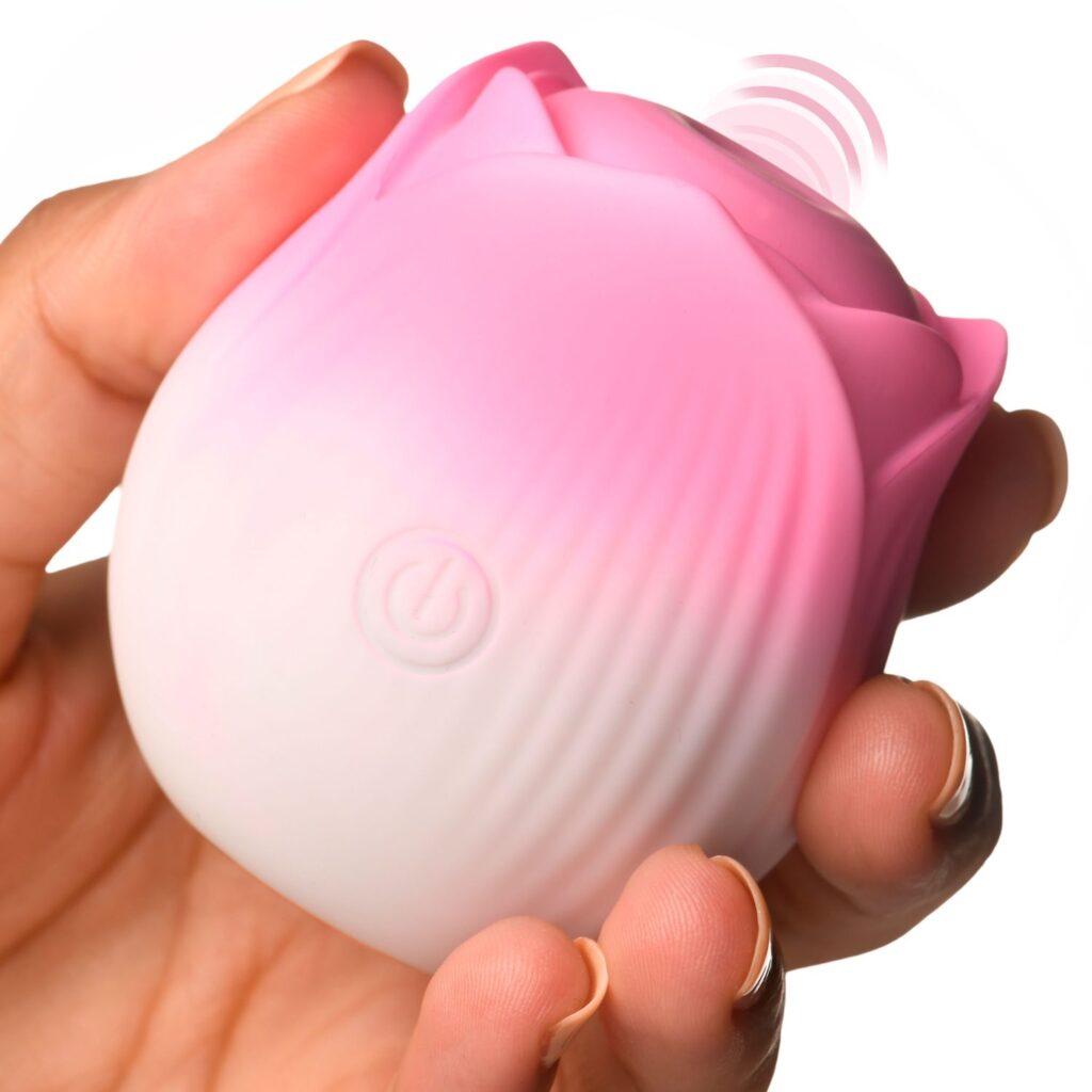 Pulsing Petals Throbbing Rose Clit Stimulator – Pink