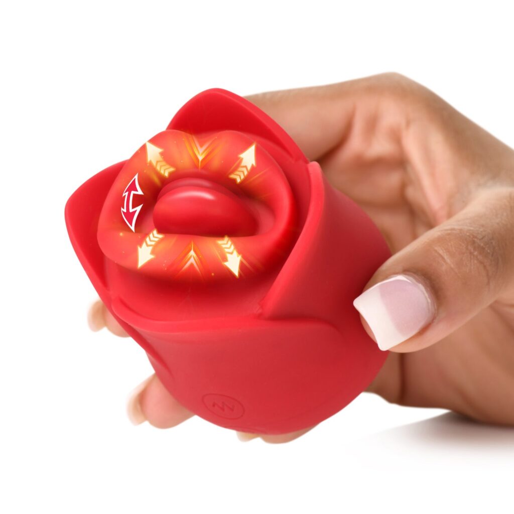 Sweet Kiss Kissing and Vibrating Clitoral Stimulator – Red