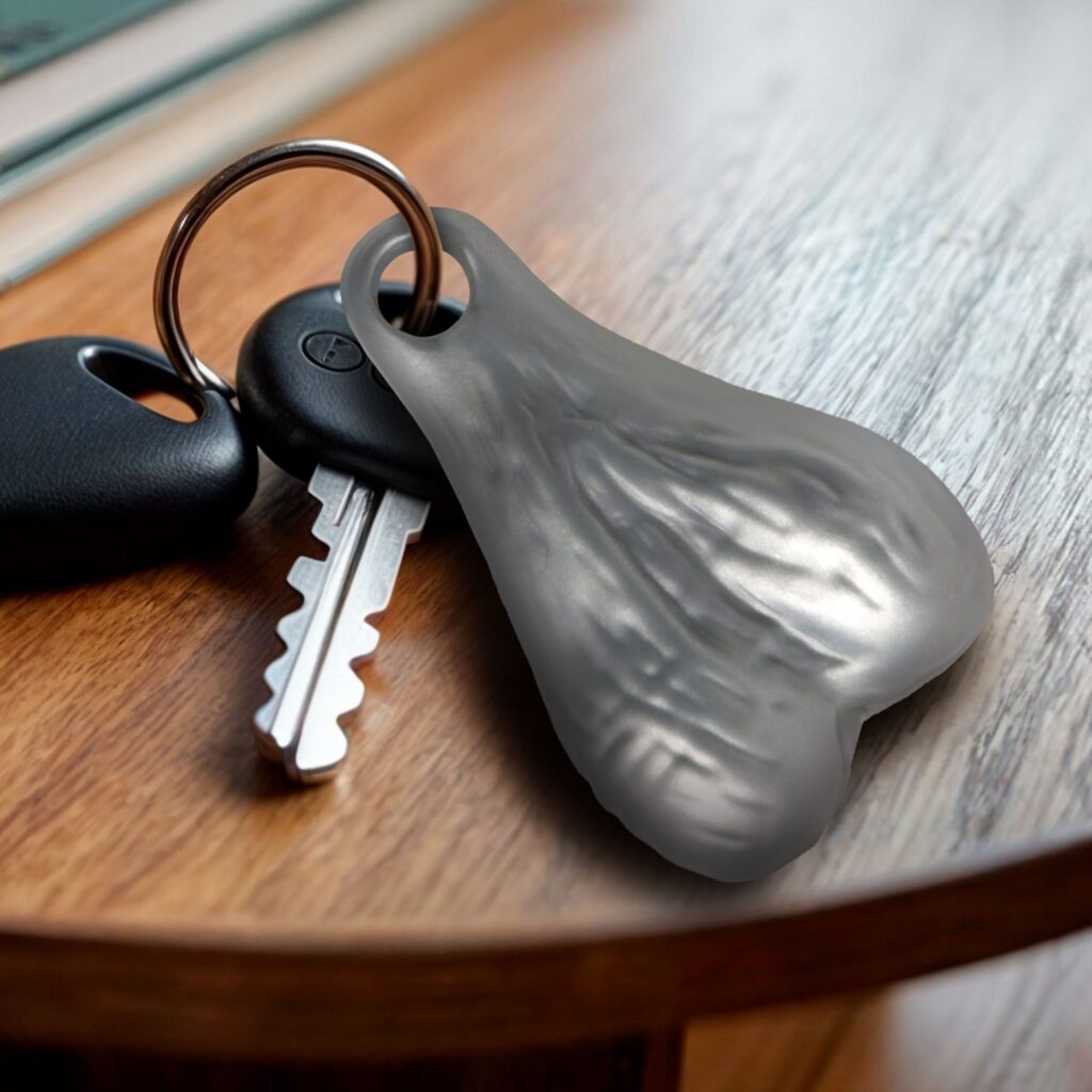 Big Ballers Keychain – Silver