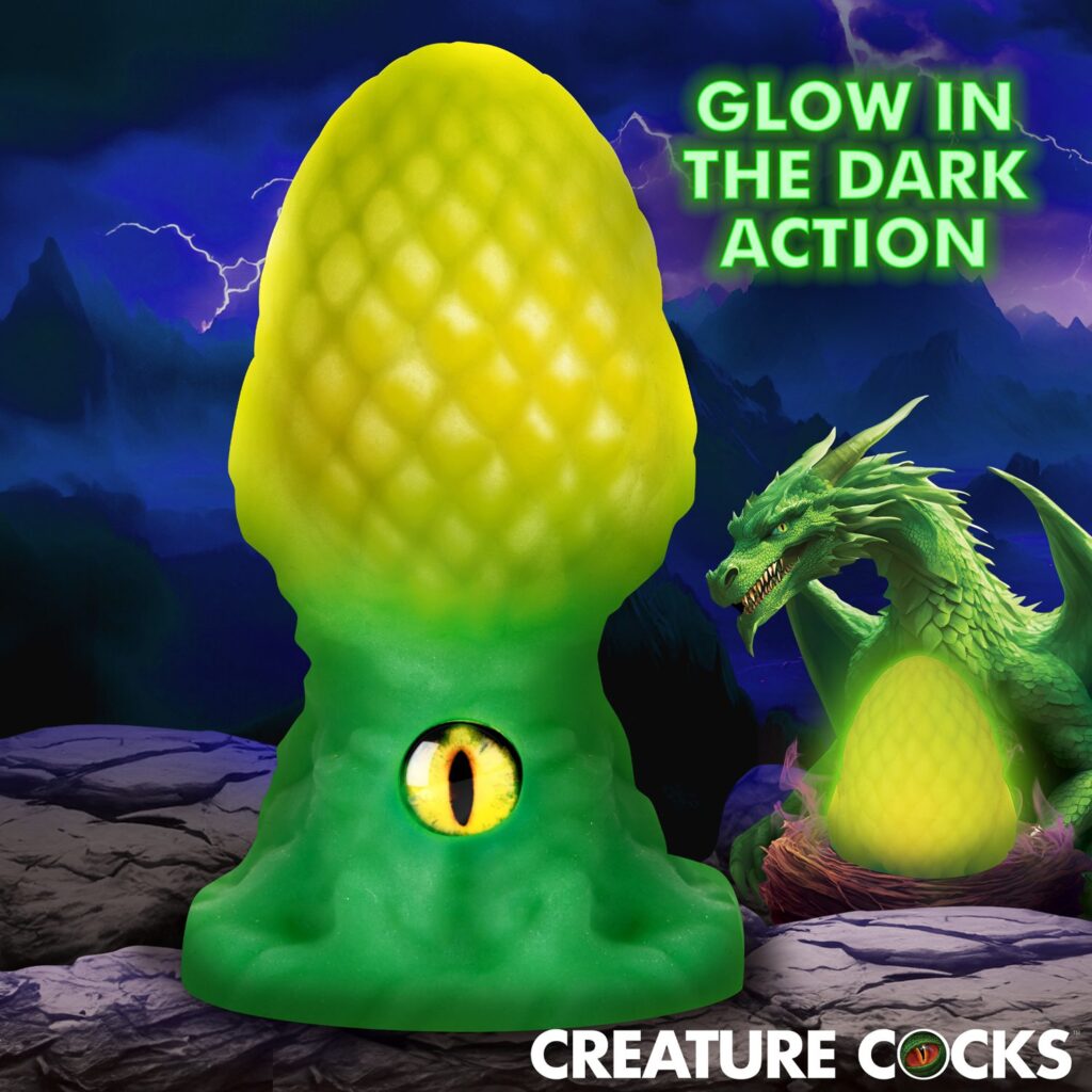 Eye of the Dragon Silicone Butt Plug – Green