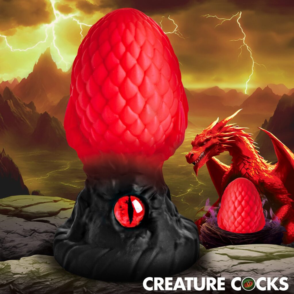 Eye of the Dragon Silicone Butt Plug – Red