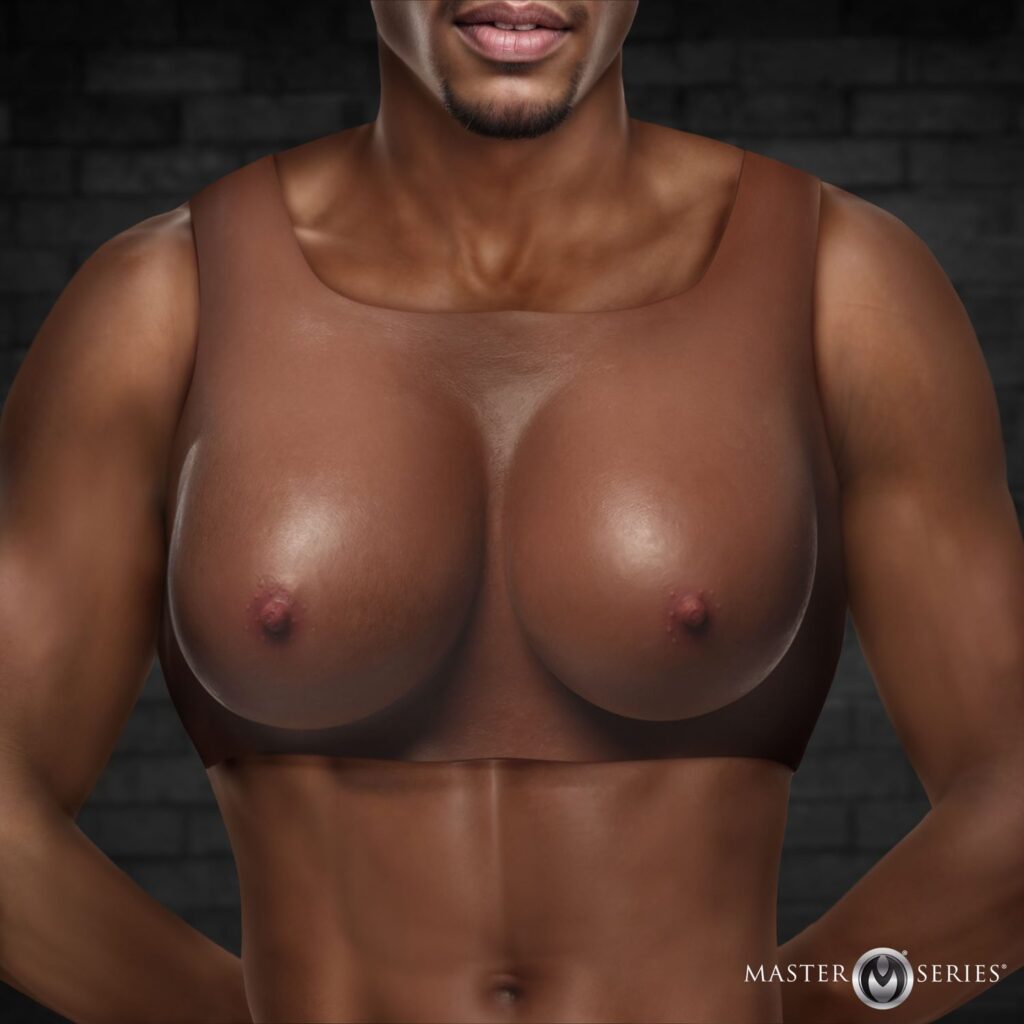 Perky Pair D-Cup Silicone Breasts – Dark