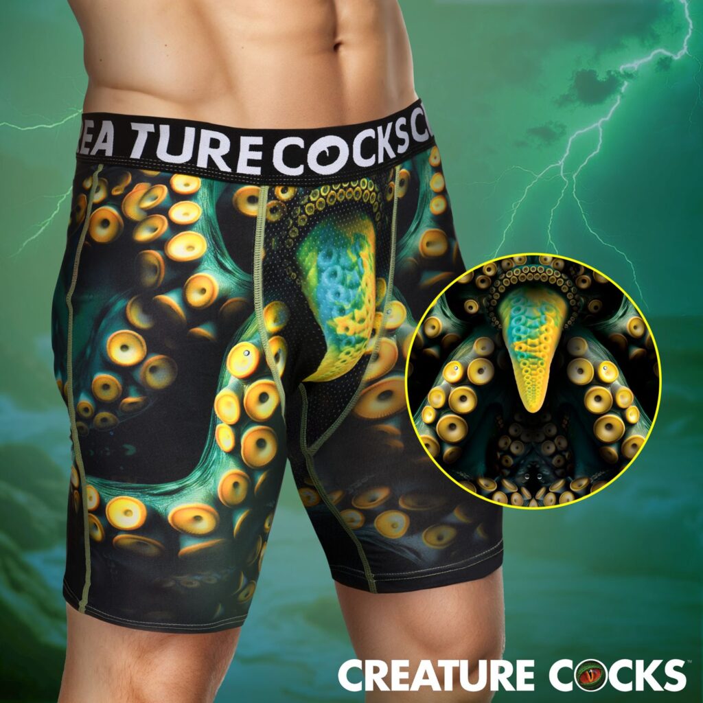 Creature Wear Monstropus Tentacled Monster Boxer Shorts – X-Large
