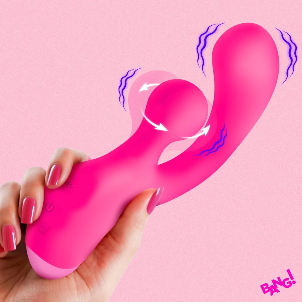 Gyro Rabbit Silicone Vibrator – Pink