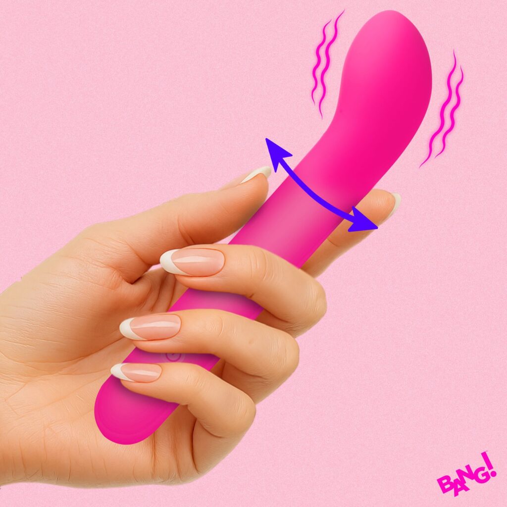 G-Spot Flexible Silicone Vibrator – PInk