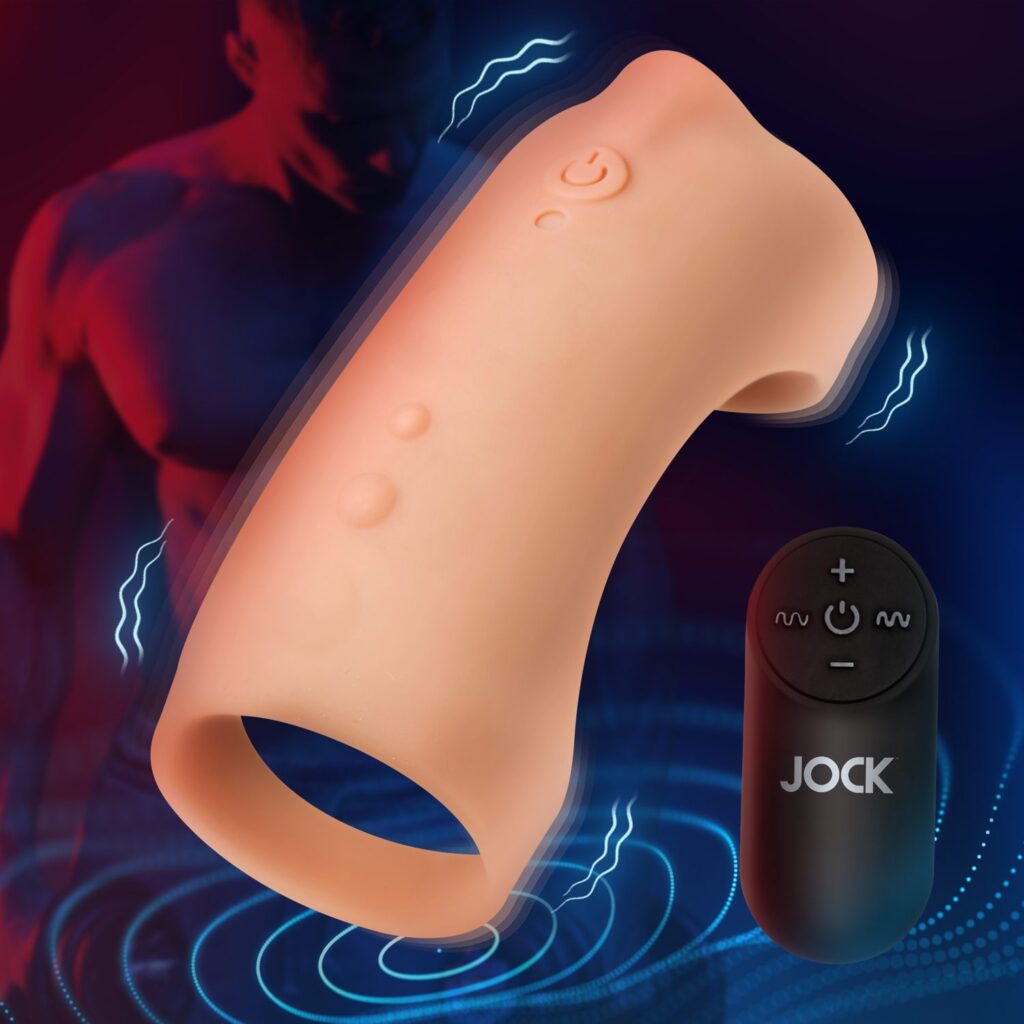 Vibrating Silicone Penis Sleeve – Light