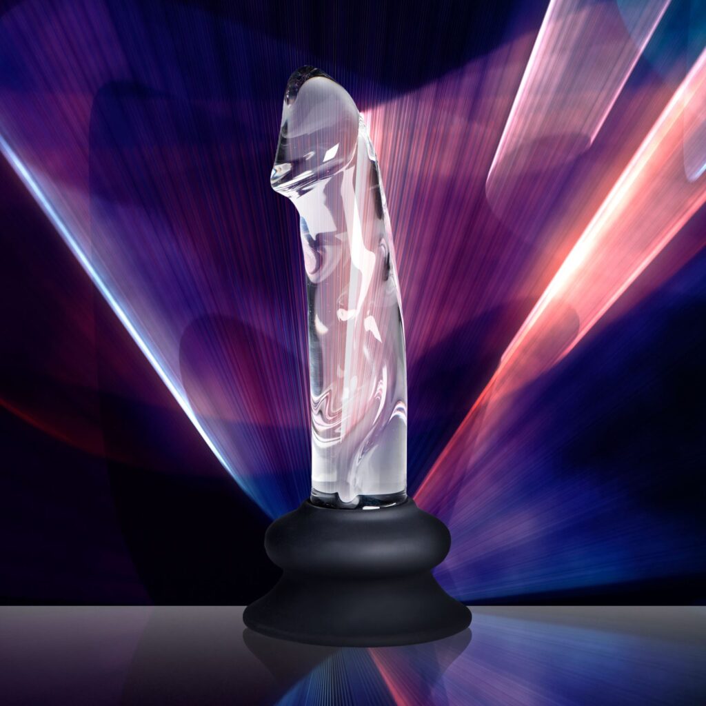 Glass Dildo with Silicone Base – 5.6 Inch
