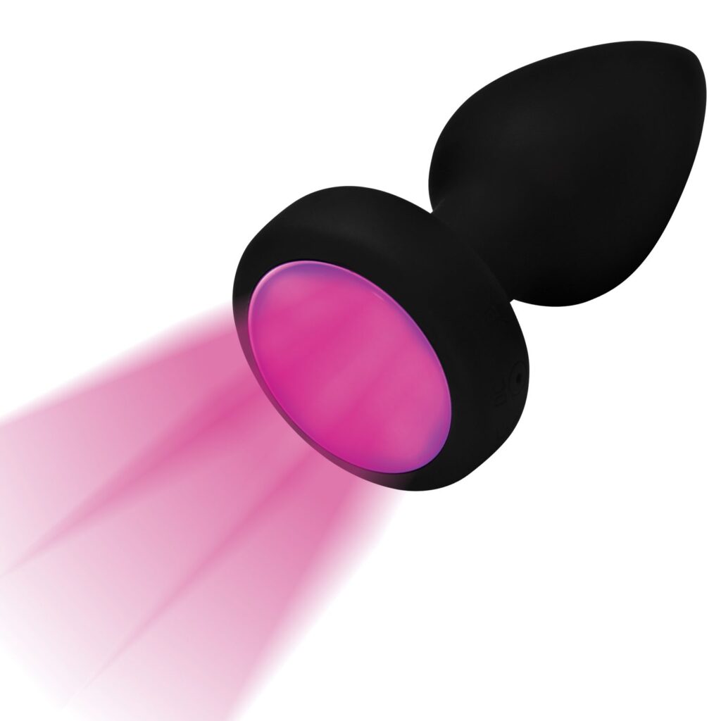 7X Light Up Rechargeable Anal Plug – Small
