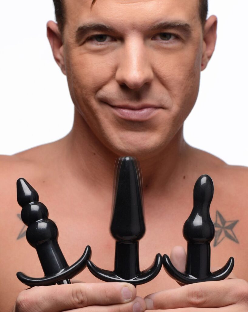 Thrill Trio Anal Plug Set – Black