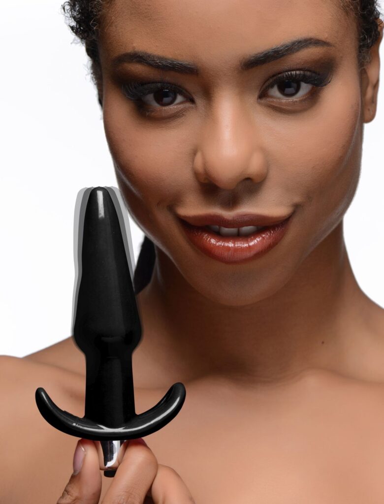 Smooth Vibrating Anal Plug – Black
