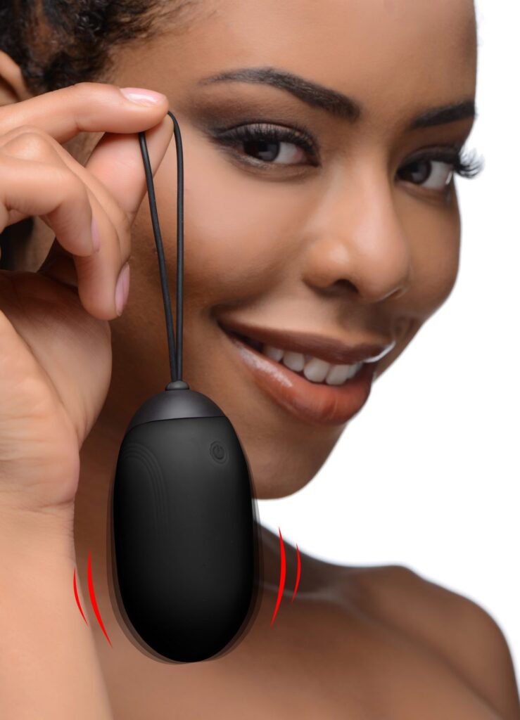 XL Silicone Vibrating Egg – Black