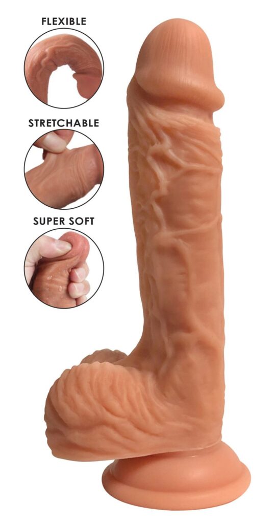 Easy Riders Dual Density Silicone Dildo – 8 Inch