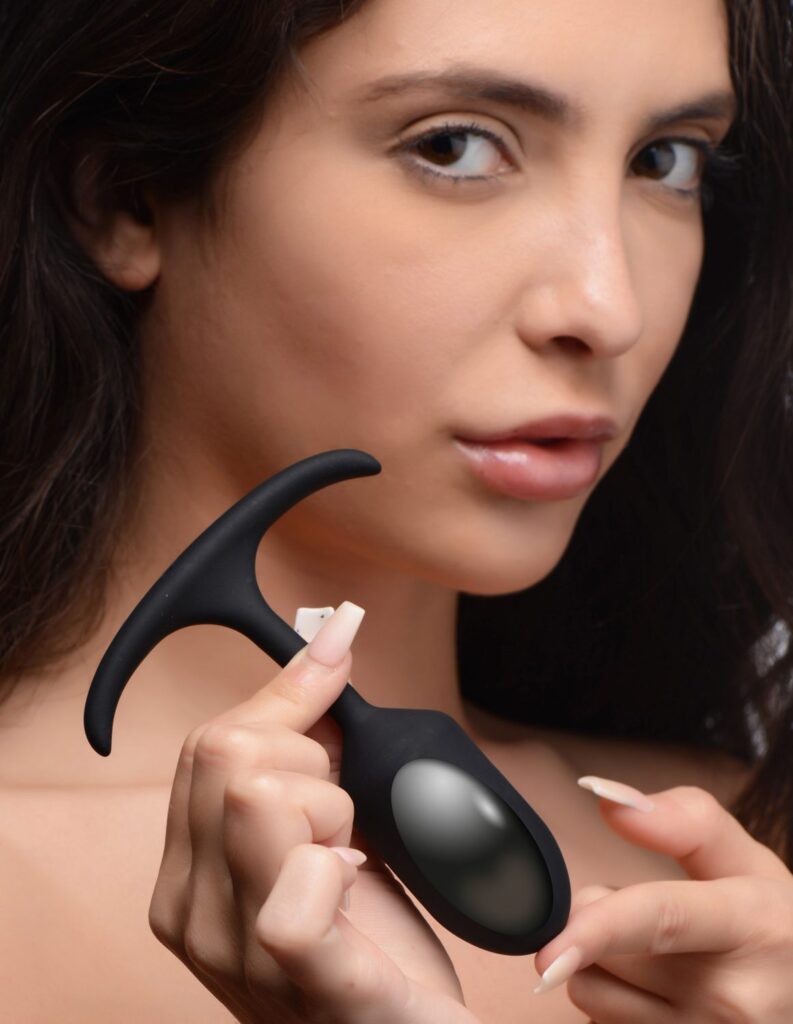 Premium Silicone Weighted Anal Plug – Small