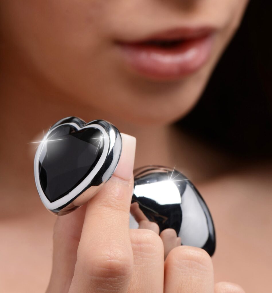 Black Heart Gem Anal Plug – Medium