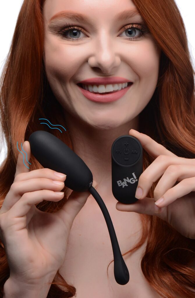 Remote Control 28X Silicone Plush Egg – Black