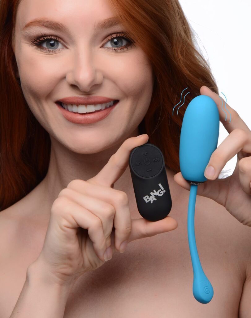 Remote Control 28X Silicone Plush Egg – Blue