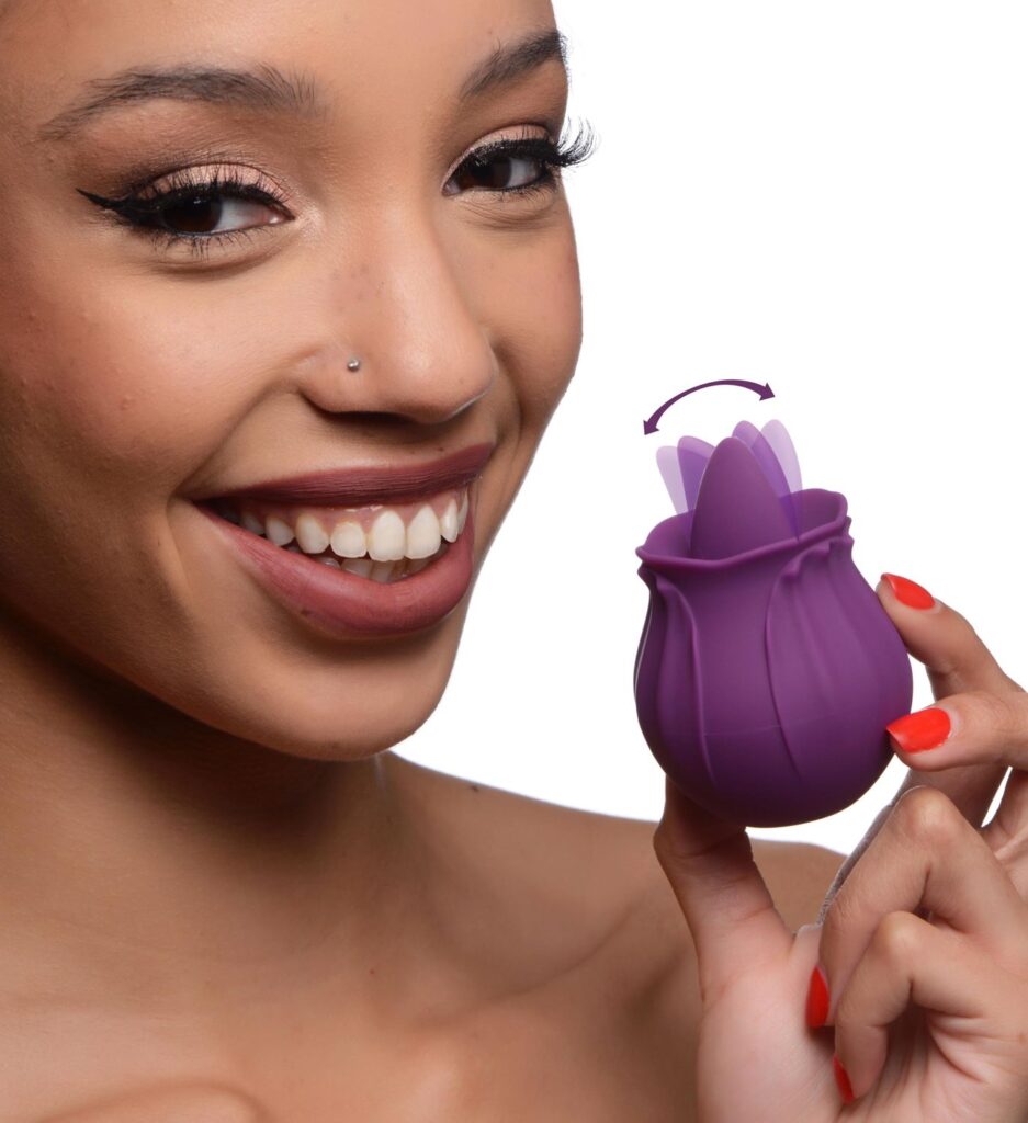 Bloomgasm Wild Violet 10X Silicone Clit Licking Stimulator – Purple