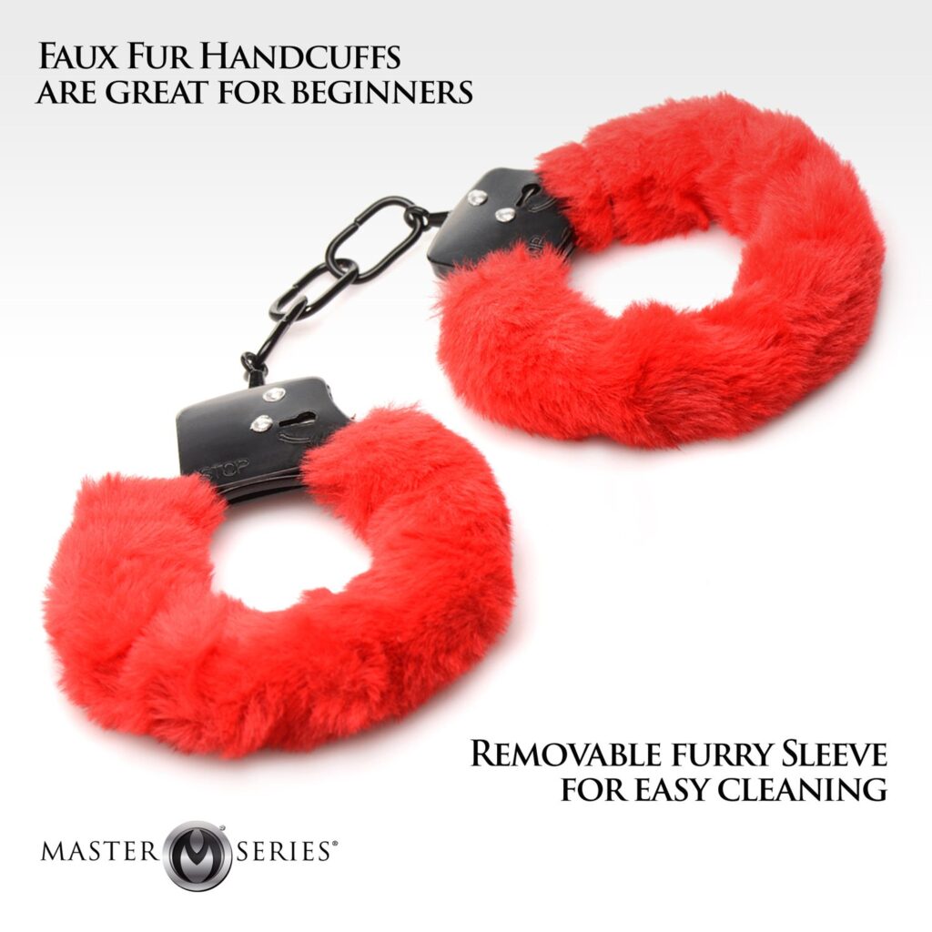 Cuffed In Fur Furry Handcuffs – Red