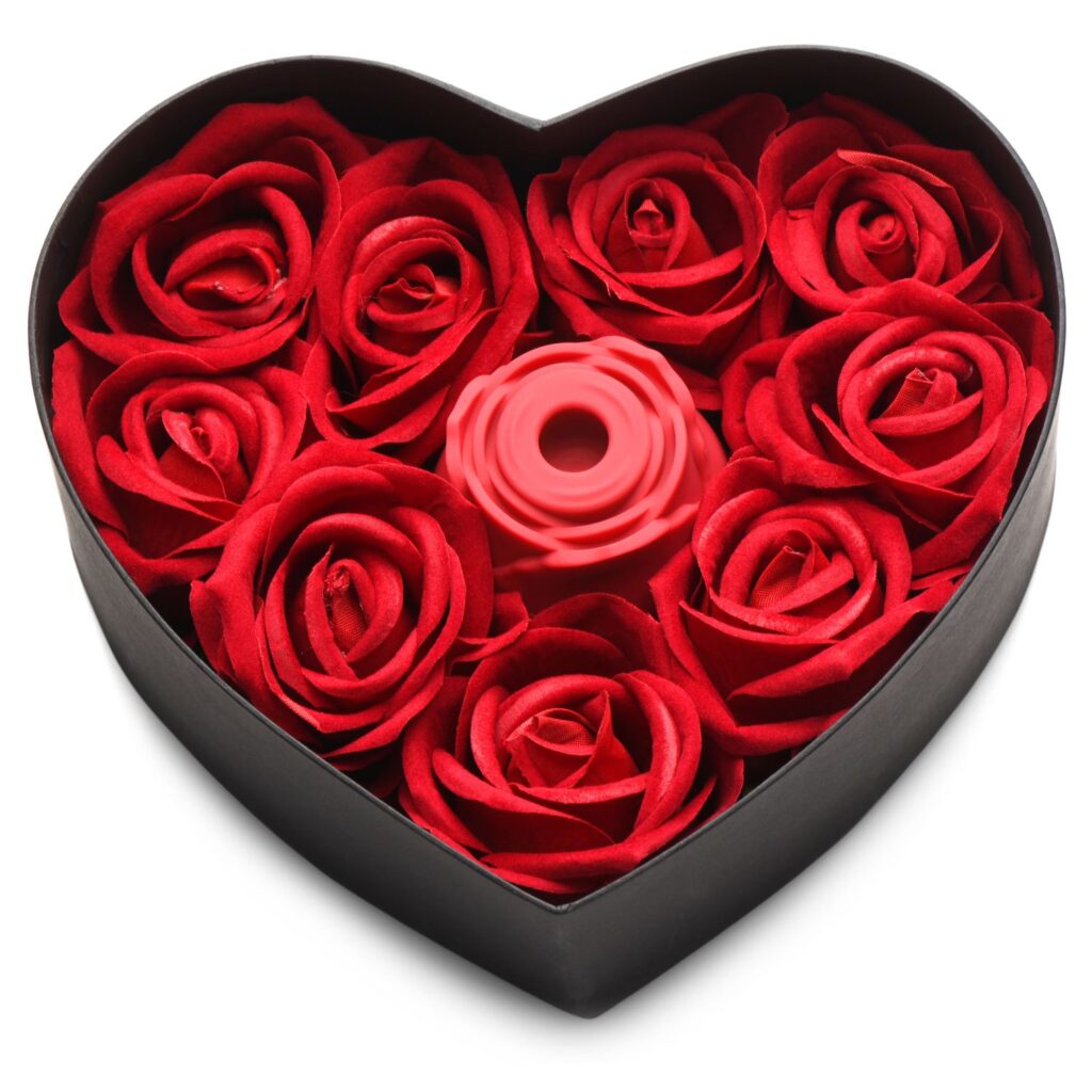 The Rose Lover’s Gift Box 10X Clit Suction Rose – Red