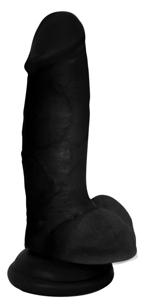 7 Inch Dildo with Balls – Black