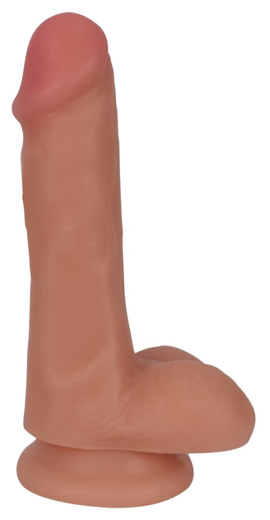 6 Inch Slim Dildo with Balls – Light