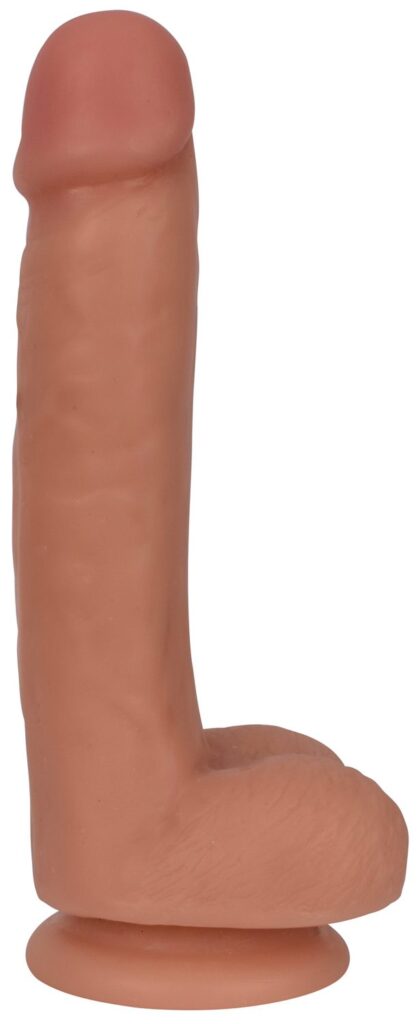 Thinz 7 Inch Slim Dildo with Balls – Light
