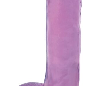 7 Inch Slim Stick with Balls Grape Ice Dildo